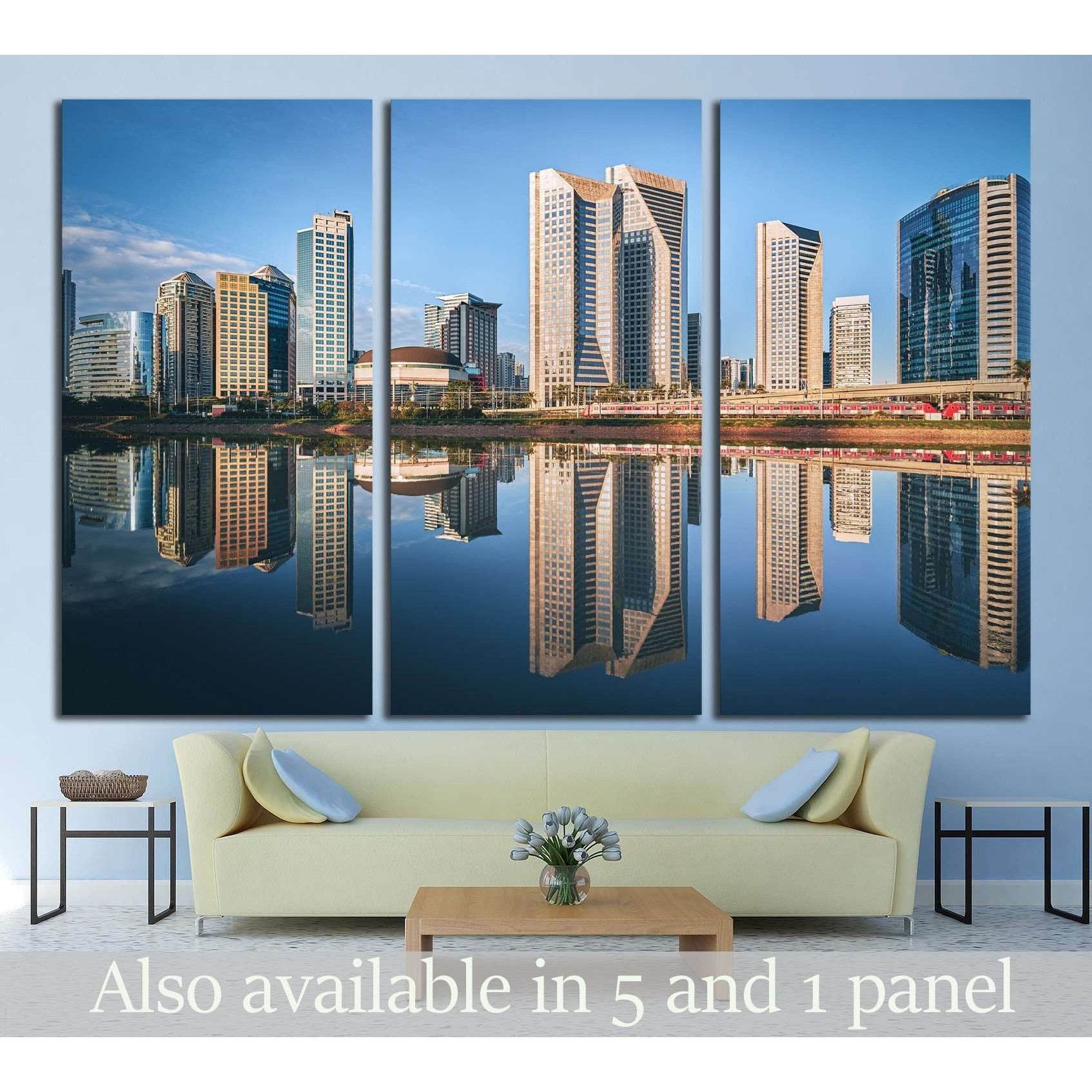 Sao Paulo Skyline, Brazil, South America №1276 Ready to Hang Canvas Print - Zellart Canvas Prints ALL_Products, s-1276