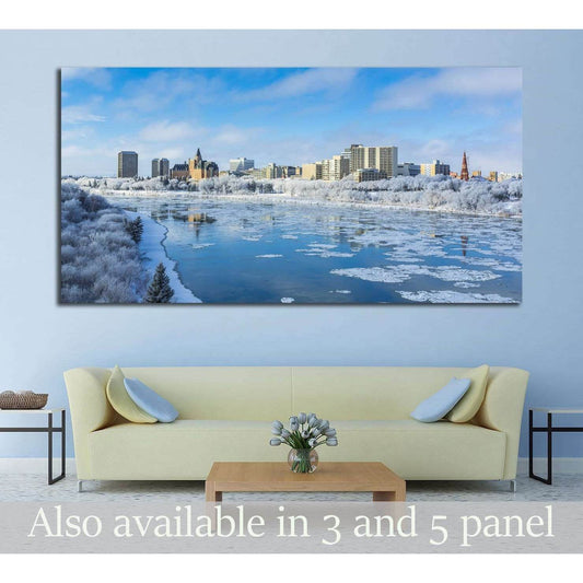 Saskatoon, Canada №2159 Ready to Hang Canvas PrintCanvas art arrives ready to hang, with hanging accessories included and no additional framing required. Every canvas print is hand-crafted, made on-demand at our workshop and expertly stretched around 100%