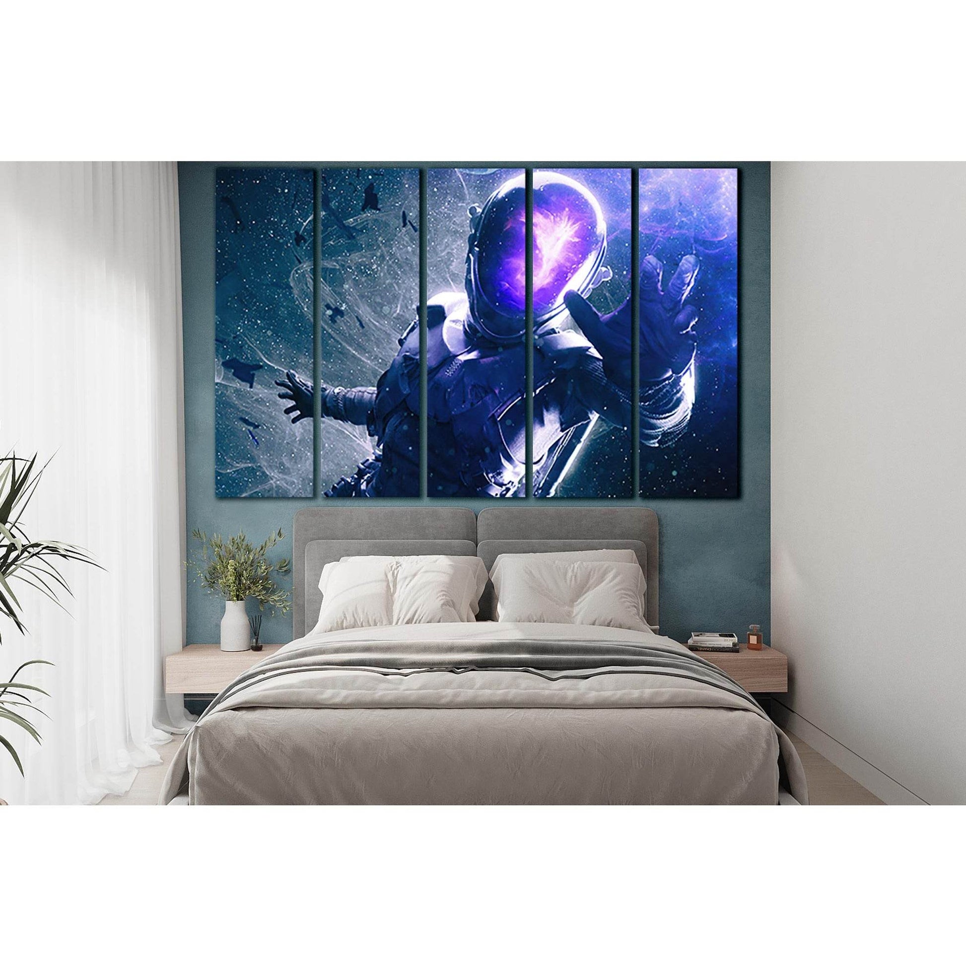 Sci Fi Astronaut №SL1282 Ready to Hang Canvas Print - Zellart Canvas Prints 0new, ALL_Products, Fantasy And Sci Fi Wall Art
