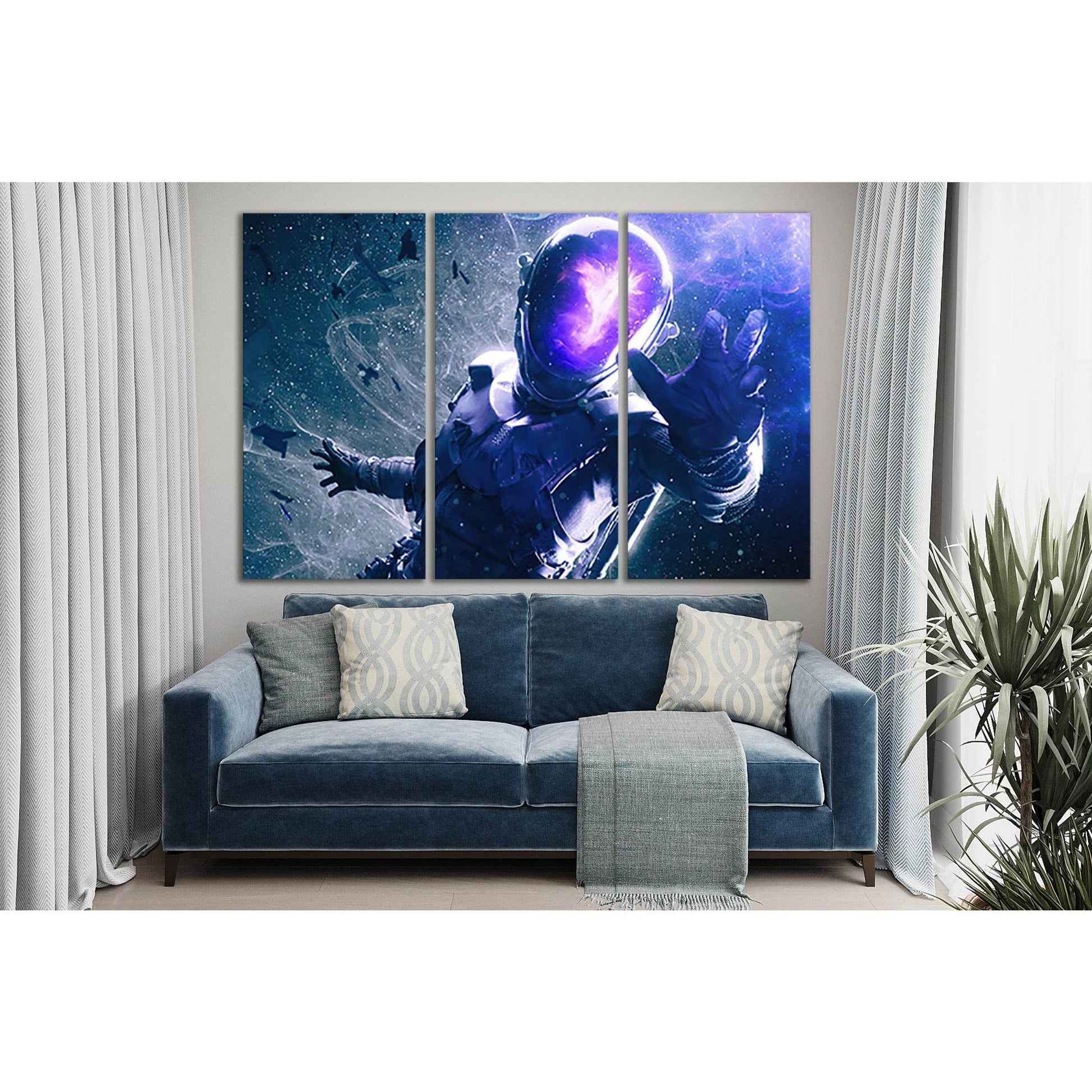 Sci Fi Astronaut №SL1282 Ready to Hang Canvas Print - Zellart Canvas Prints 0new, ALL_Products, Fantasy And Sci Fi Wall Art