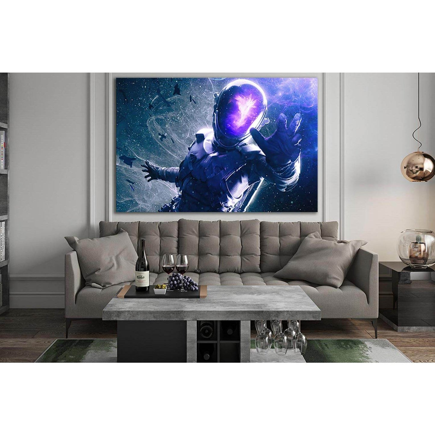 Sci Fi Astronaut №SL1282 Ready to Hang Canvas Print - Zellart Canvas Prints 0new, ALL_Products, Fantasy And Sci Fi Wall Art