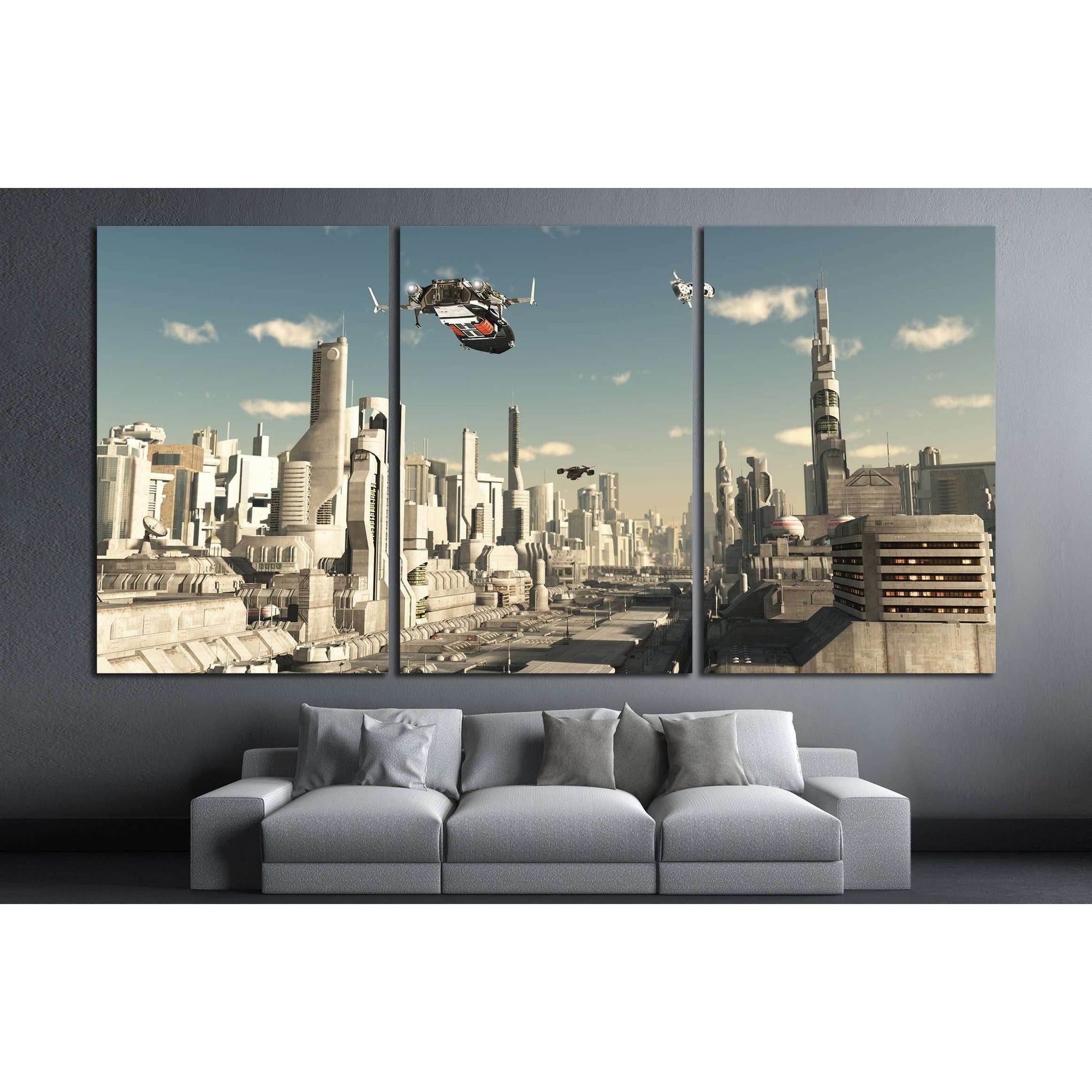 Science fiction illustration №2179 Ready to Hang Canvas PrintCanvas art arrives ready to hang, with hanging accessories included and no additional framing required. Every canvas print is hand-crafted, made on-demand at our workshop and expertly stretched