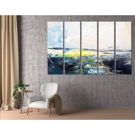 Sea And Sun Abstract №04266 Ready to Hang Canvas Print - Zellart Canvas Prints ALL_Products