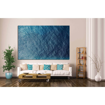 Sea surface aerial view №1401 Ready to Hang Canvas Print - Zellart Canvas Prints ALL_Products, s-1401