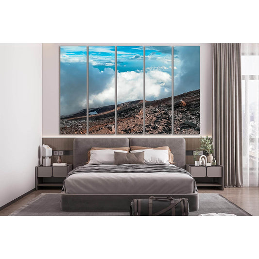 Sea View From The Mountain №SL169 Ready to Hang Canvas Print - Zellart Canvas Prints 0new, ALL_Products, Beach Ocean & Waves