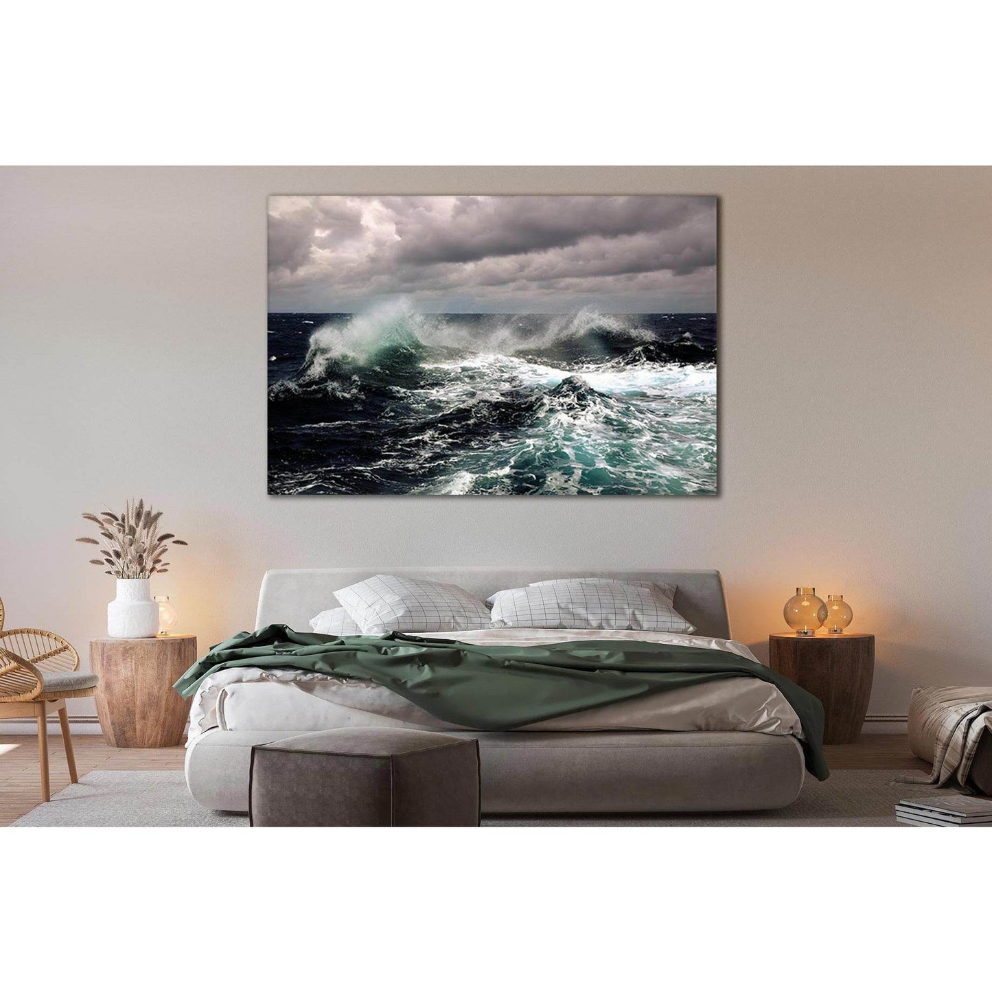 Sea Wave №SL52 Ready to Hang Canvas Print - Zellart Canvas Prints 0new, ALL_Products, Beach Ocean & Waves