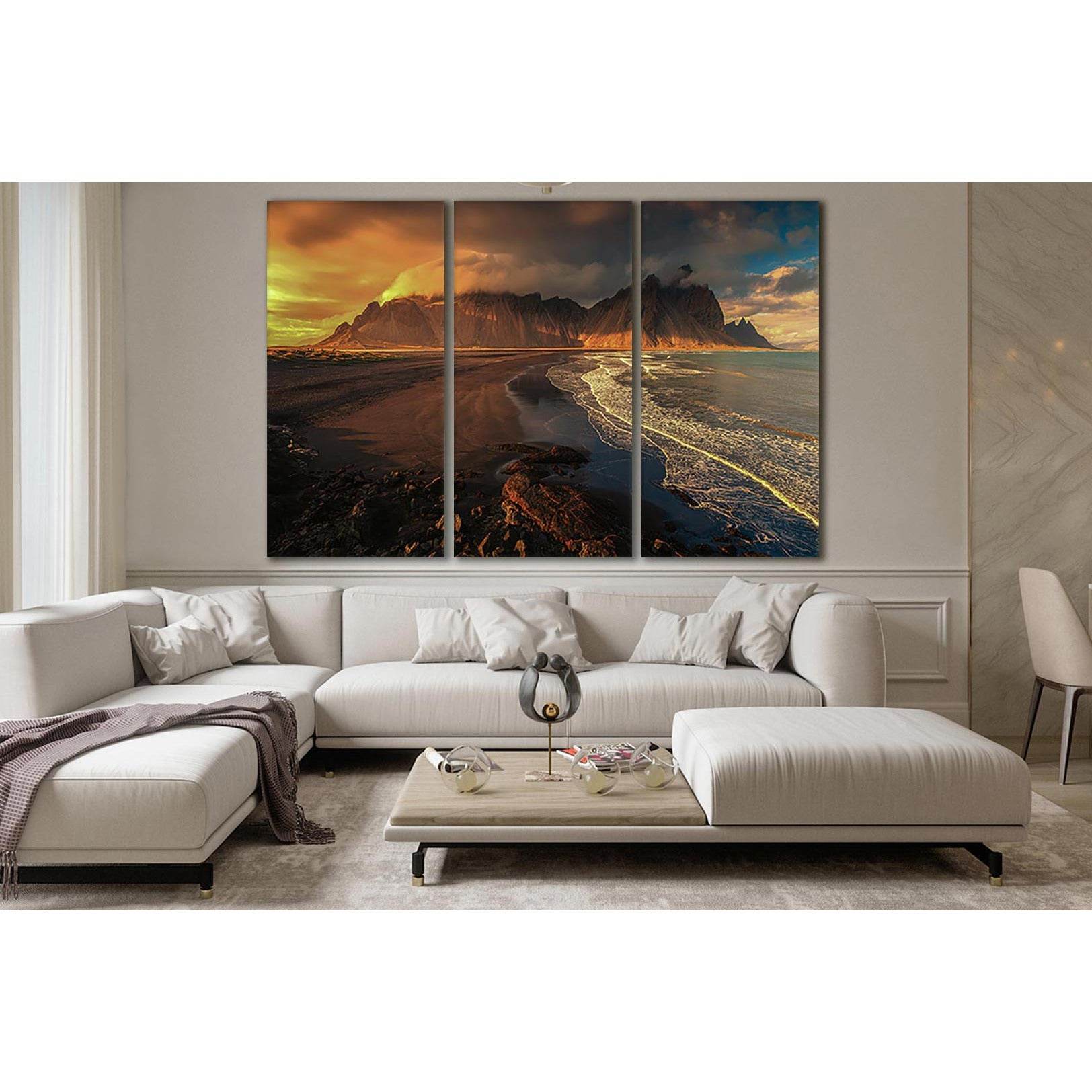 Seashore With Hills №SL159 Ready to Hang Canvas Print - Zellart Canvas Prints 0new, ALL_Products, Beach Ocean & Waves