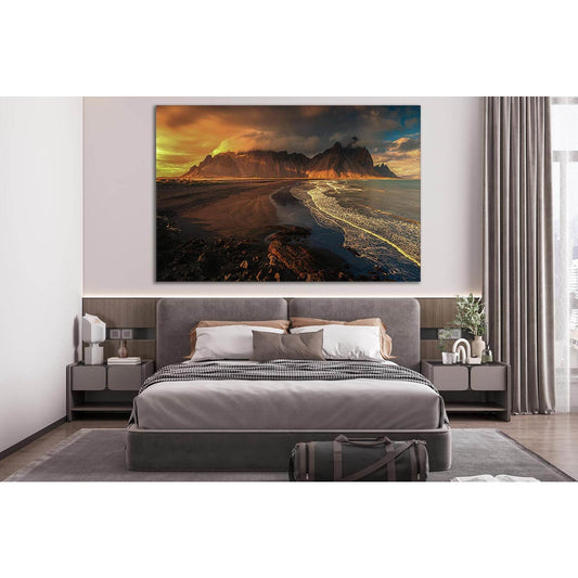 Seashore With Hills №SL159 Ready to Hang Canvas Print - Zellart Canvas Prints 0new, ALL_Products, Beach Ocean & Waves