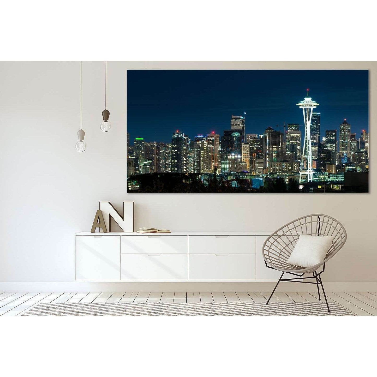 Seattle Cityscape №3020 Ready to Hang Canvas PrintCanvas art arrives ready to hang, with hanging accessories included and no additional framing required. Every canvas print is hand-crafted, made on-demand at our workshop and expertly stretched around 100%