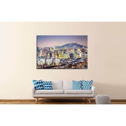 Seoul, South Korea №580 Ready to Hang Canvas Print - Zellart Canvas Prints ALL_Products, s-580