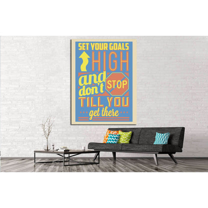 set your coals №4538 Ready to Hang Canvas Print - Zellart Canvas Prints ALL_Products, s-4538