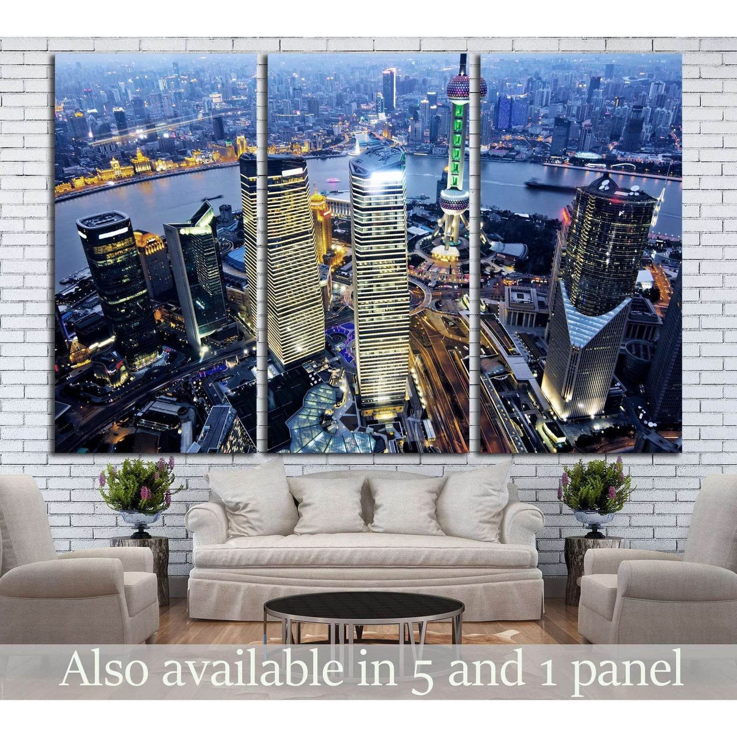 shanghai at night from jinmao building №1170 Ready to Hang Canvas PrintCanvas art arrives ready to hang, with hanging accessories included and no additional framing required. Every canvas print is hand-crafted, made on-demand at our workshop and expertly