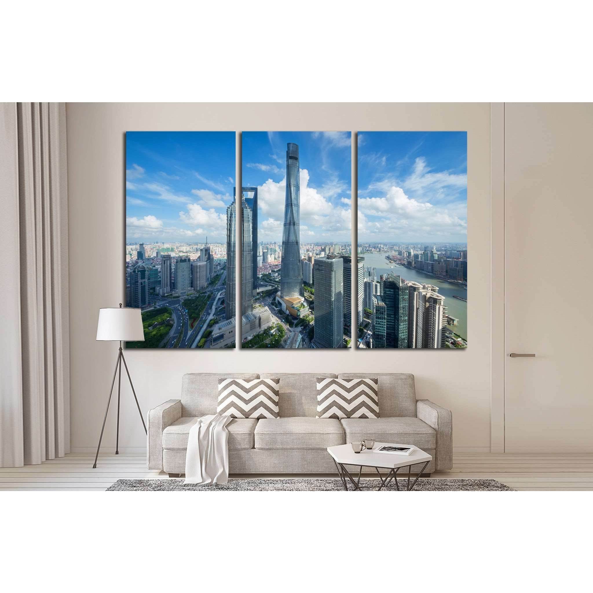 SHANGHAI, Jin Mao Tower, Shanghai tower №1549 Ready to Hang Canvas Print