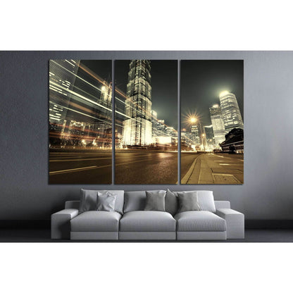 Shanghai Lujiazui Finance and Trade Zone №1527 Ready to Hang Canvas Print - Zellart Canvas Prints ALL_Products, s-1527