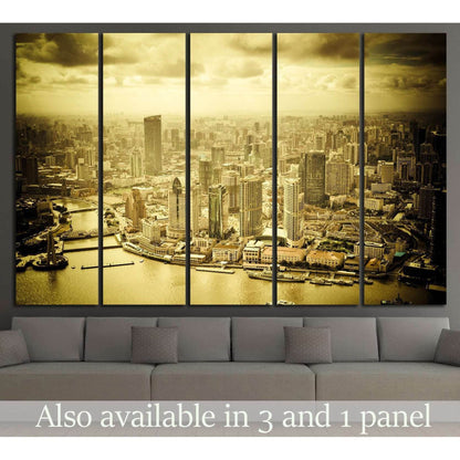 shanghai lujiazui financial center №591 Ready to Hang Canvas Print - Zellart Canvas Prints ALL_Products, s-591