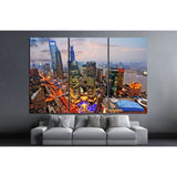 Shanghai lujiazui financial center, huangpu river №1160 Ready to Hang Canvas Print