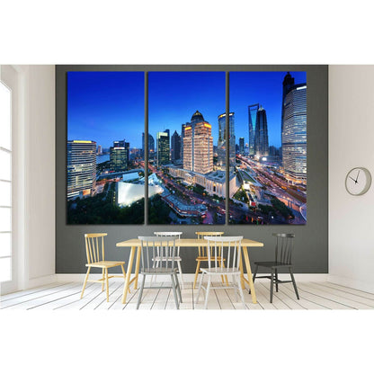 shanghai night view from the oriental pearl tower №1520 Ready to Hang Canvas PrintCanvas art arrives ready to hang, with hanging accessories included and no additional framing required. Every canvas print is hand-crafted, made on-demand at our workshop an