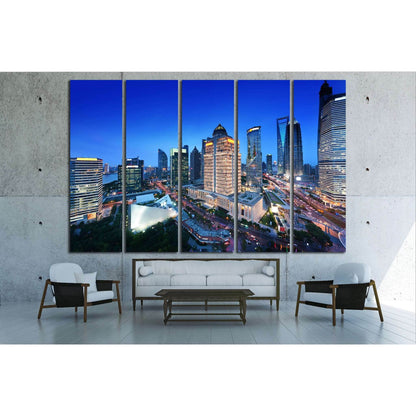 shanghai night view from the oriental pearl tower №1520 Ready to Hang Canvas PrintCanvas art arrives ready to hang, with hanging accessories included and no additional framing required. Every canvas print is hand-crafted, made on-demand at our workshop an