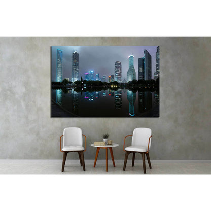 Shanghai skyscraper buildings, China №1570 Ready to Hang Canvas Print - Zellart Canvas Prints ALL_Products, s-1570