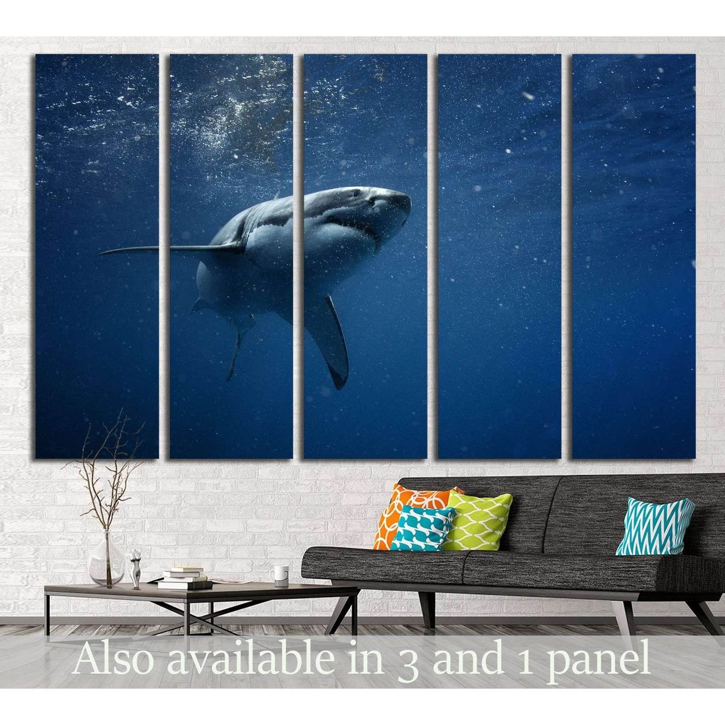 Shark №503 Ready to Hang Canvas Print - Zellart Canvas Prints ALL_Products, s-503