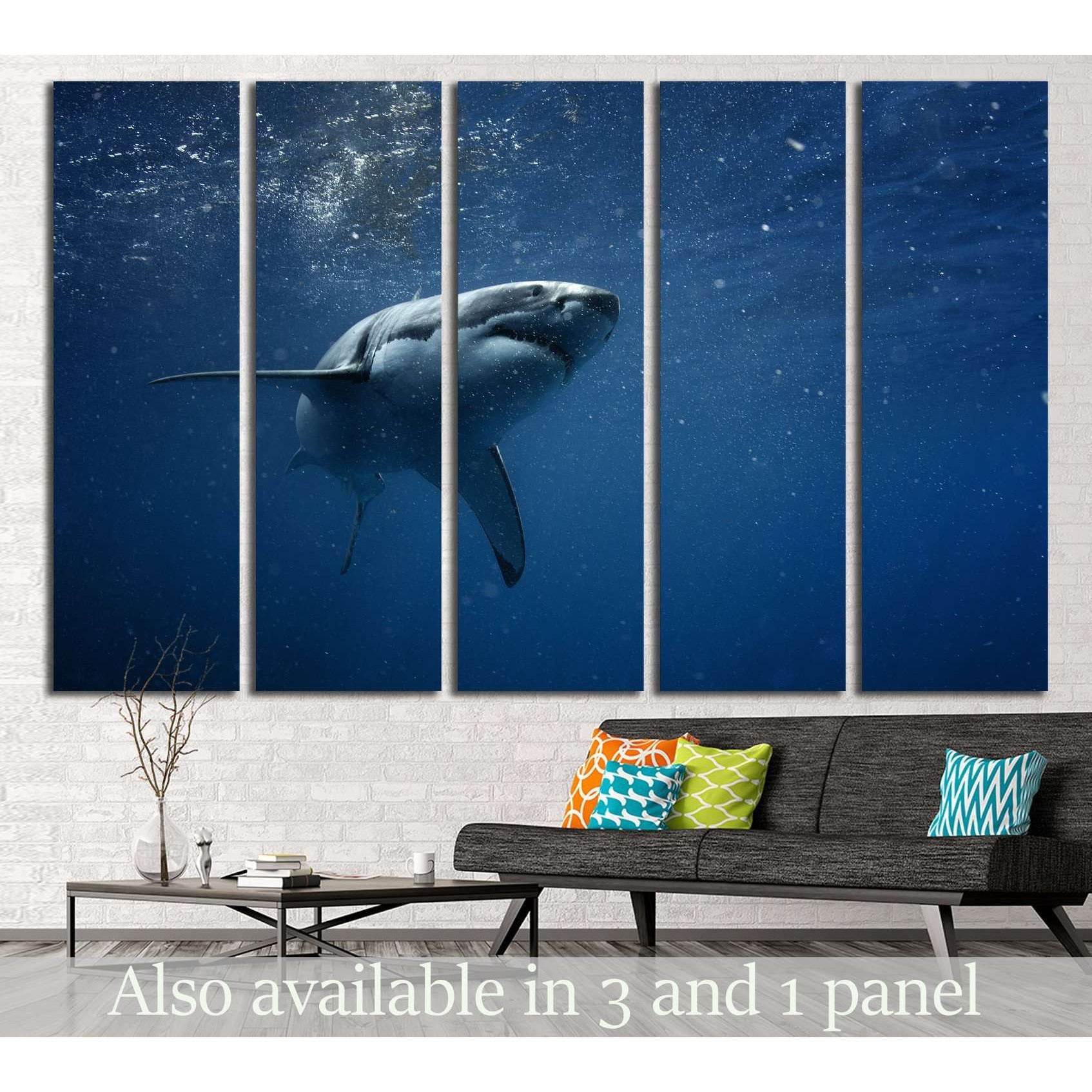 Shark №503 Ready to Hang Canvas Print - Zellart Canvas Prints ALL_Products, s-503