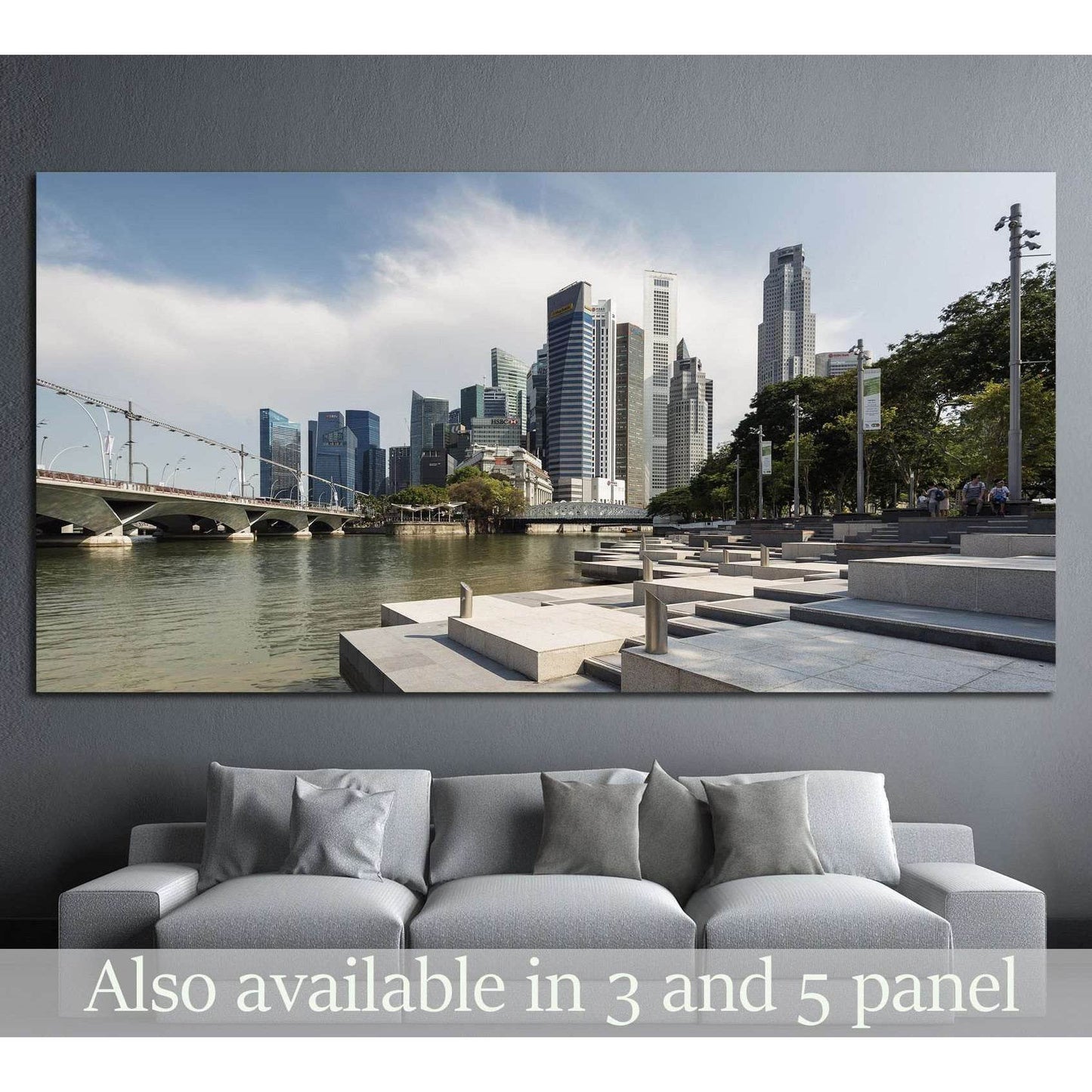 Singapore Central Business District and Singapore Rive №1232 Ready to Hang Canvas PrintCanvas art arrives ready to hang, with hanging accessories included and no additional framing required. Every canvas print is hand-crafted, made on-demand at our worksh