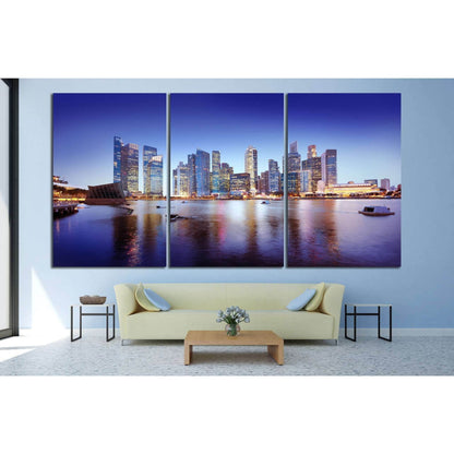 Singapore Cityscape №1147 Ready to Hang Canvas Print - Zellart Canvas Prints ALL_Products, s-1147