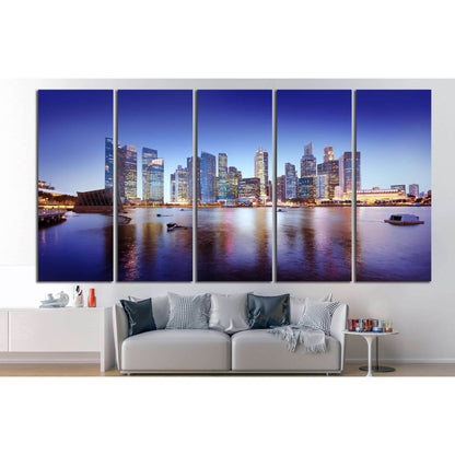 Singapore Cityscape №1147 Ready to Hang Canvas Print - Zellart Canvas Prints ALL_Products, s-1147