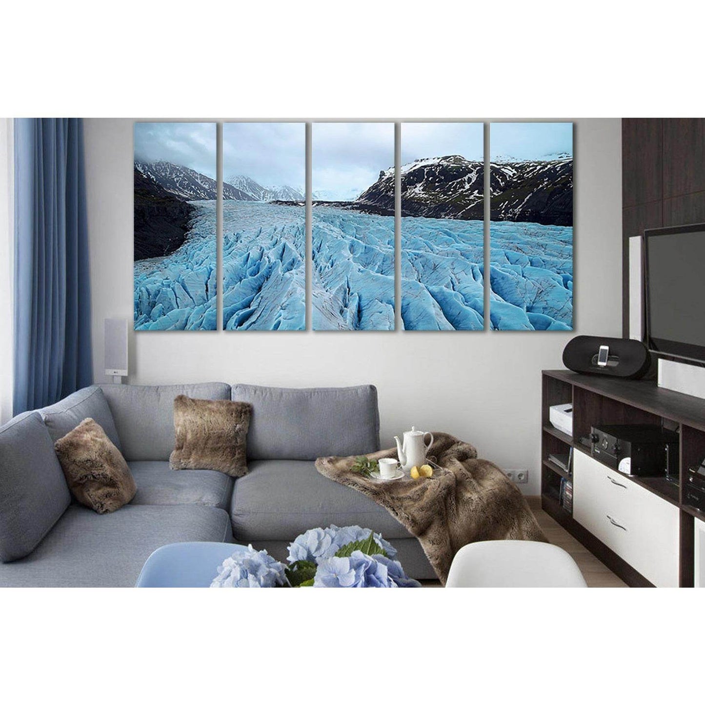 Skaftafell Glacier №SL1303 Ready to Hang Canvas Print - Zellart Canvas Prints 0new, ALL_Products, Glacials