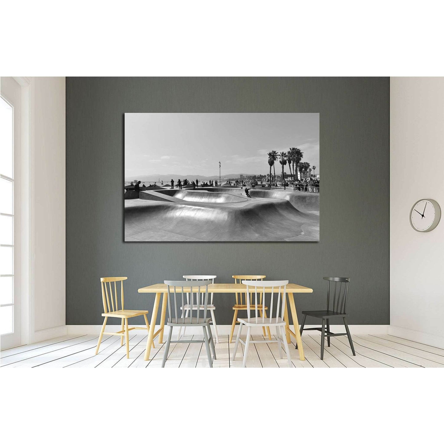 Skate park in Venice Beach Black and White №1568 Ready to Hang Canvas PrintCanvas art arrives ready to hang, with hanging accessories included and no additional framing required. Every canvas print is hand-crafted, made on-demand at our workshop and exper