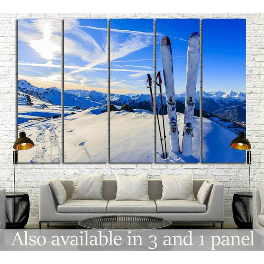 Skiing №184 Ready to Hang Canvas Print - Zellart Canvas Prints ALL_Products, wd-184