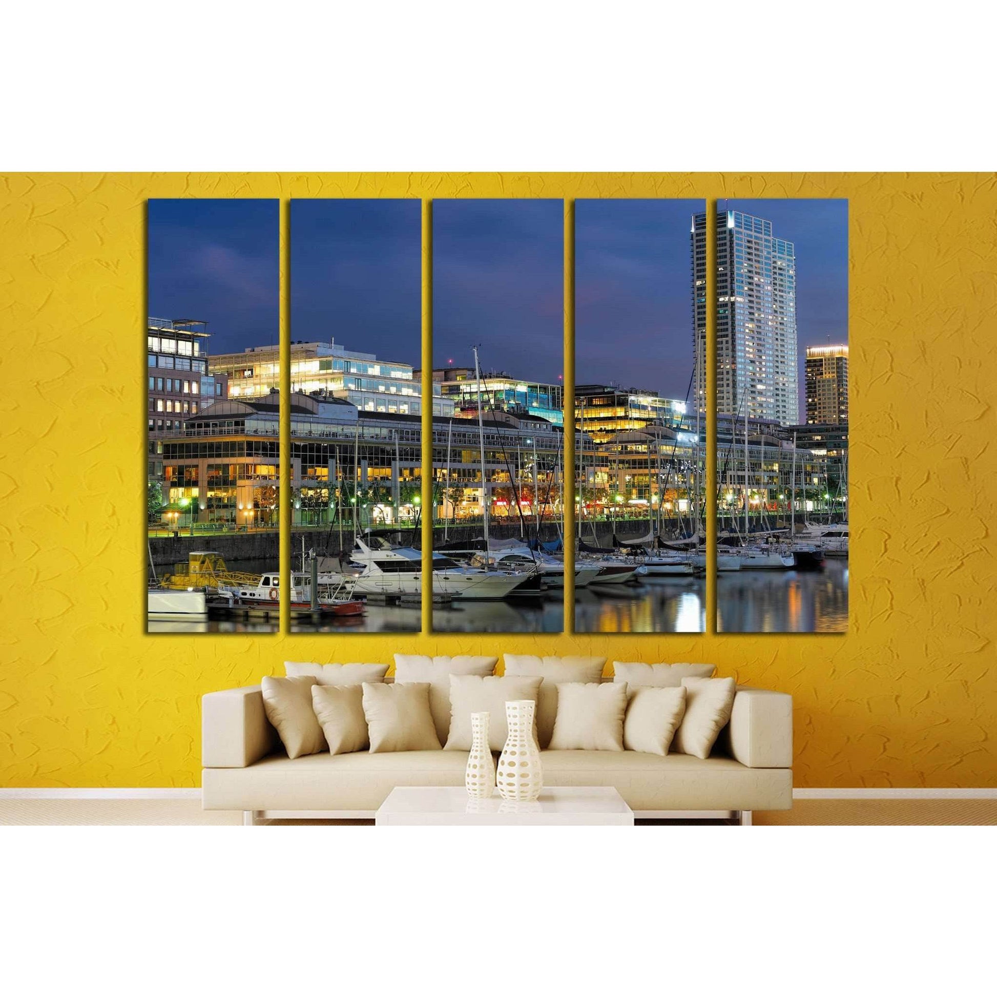 Skyline of Buenos Aires, Argentina №1262 Ready to Hang Canvas Print - Zellart Canvas Prints ALL_Products, s-1262