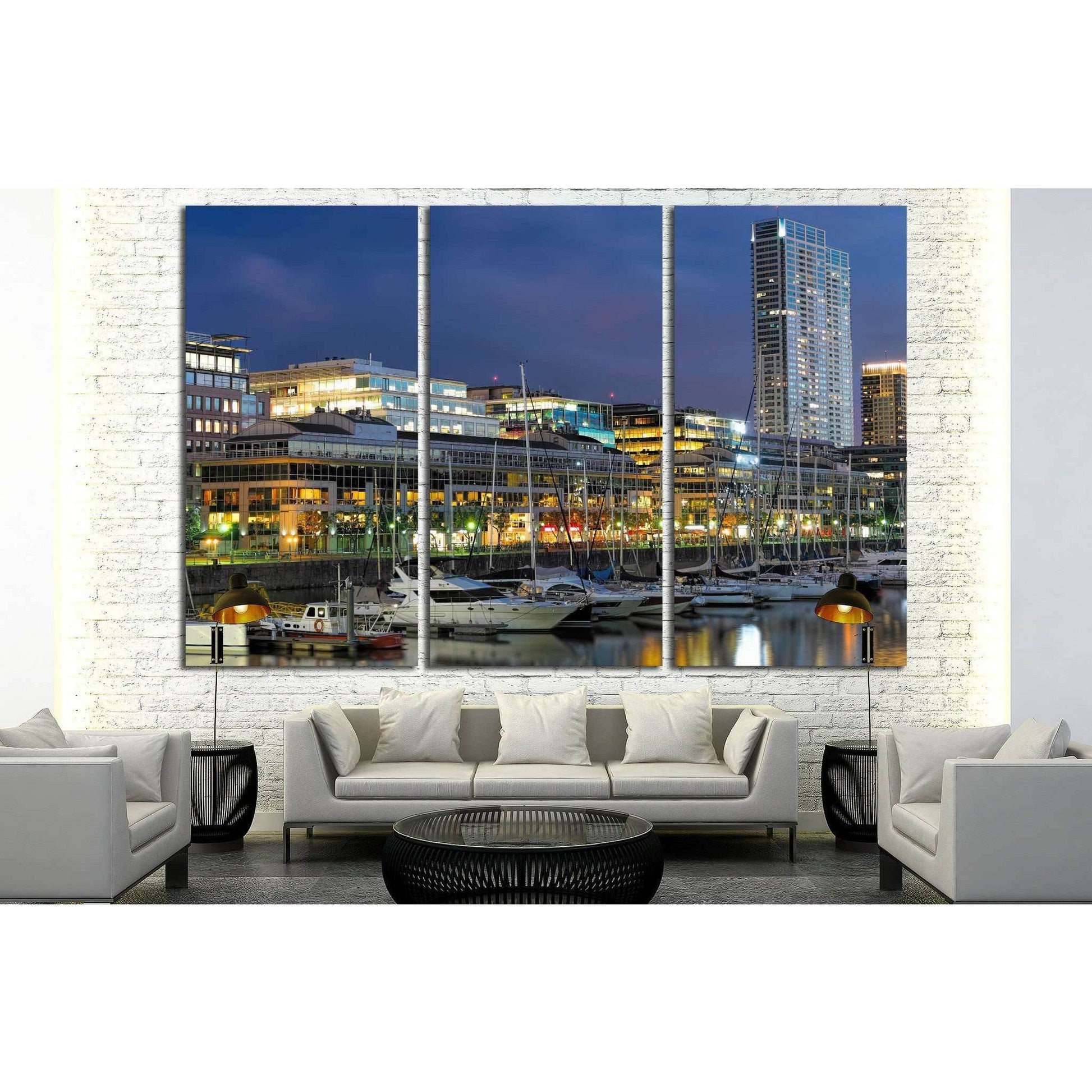 Skyline of Buenos Aires, Argentina №1262 Ready to Hang Canvas PrintCanvas art arrives ready to hang, with hanging accessories included and no additional framing required. Every canvas print is hand-crafted, made on-demand at our workshop and expertly stre