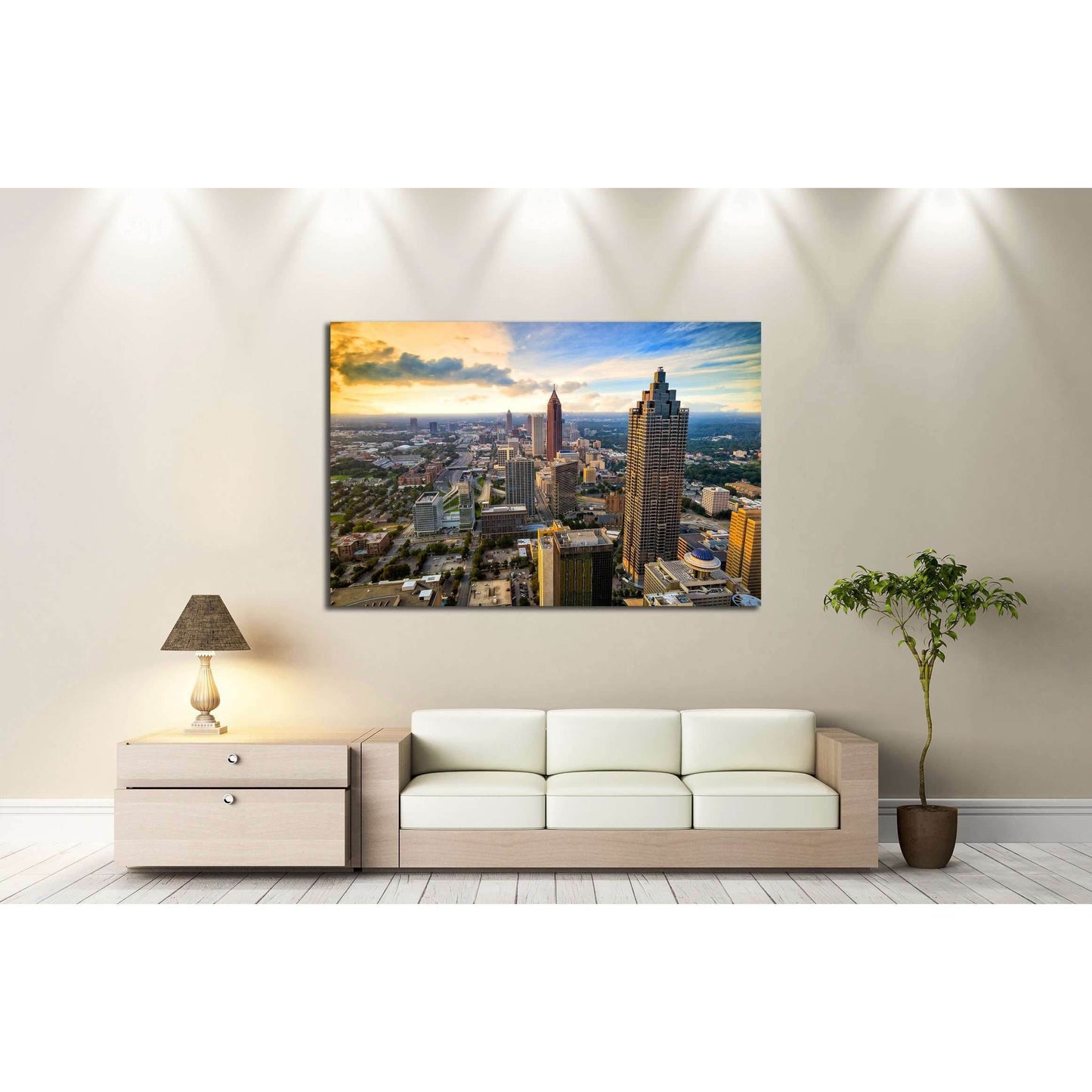 Skyline of downtown Atlanta, Georgia, USA №2322 Ready to Hang Canvas PrintCanvas art arrives ready to hang, with hanging accessories included and no additional framing required. Every canvas print is hand-crafted, made on-demand at our workshop and expert