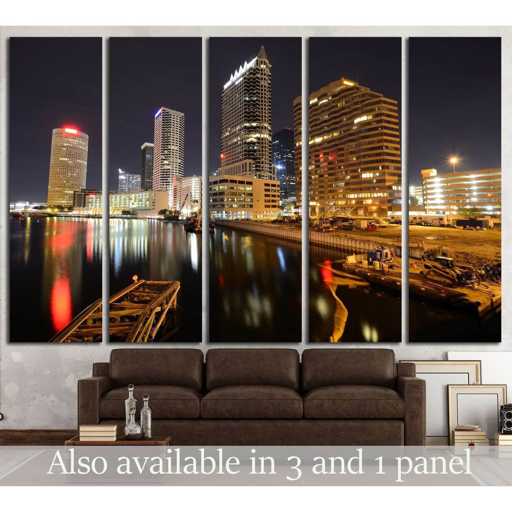 skyline of downtown Tampa, Florida №1667 Ready to Hang Canvas PrintCanvas art arrives ready to hang, with hanging accessories included and no additional framing required. Every canvas print is hand-crafted, made on-demand at our workshop and expertly stre