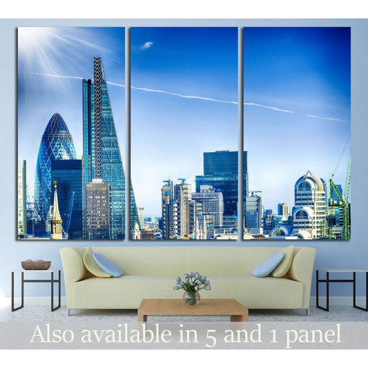 skyline of London №869 Ready to Hang Canvas Print - Zellart Canvas Prints ALL_Products, s-869