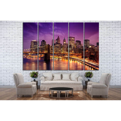 Skyline of New York №585 Ready to Hang Canvas PrintCanvas art arrives ready to hang, with hanging accessories included and no additional framing required. Every canvas print is hand-crafted, made on-demand at our workshop and expertly stretched around 100