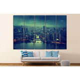 skyline of Shanghai №586 Ready to Hang Canvas Print