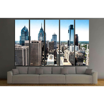 Skyline view of Philadelphia, PA Aerial Photograph №2032 Ready to Hang Canvas PrintCanvas art arrives ready to hang, with hanging accessories included and no additional framing required. Every canvas print is hand-crafted, made on-demand at our workshop a