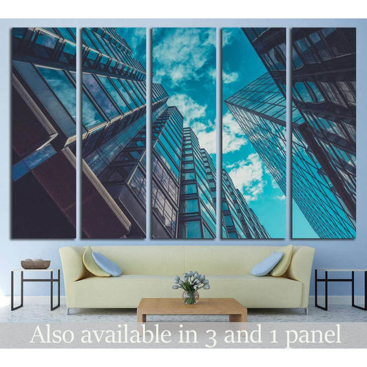 Skyscraper Buildings and Sky View №1578 Ready to Hang Canvas Print - Zellart Canvas Prints ALL_Products, s-1578