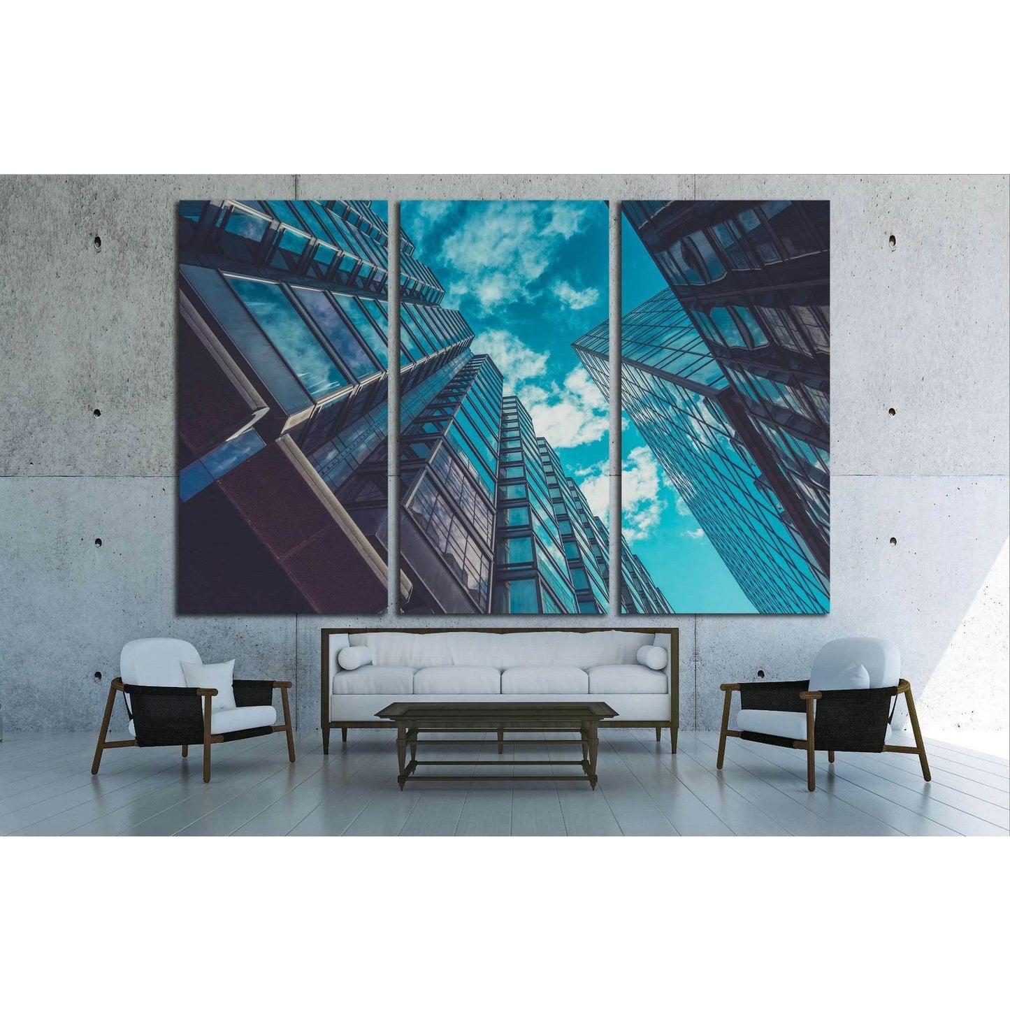 Skyscraper Buildings and Sky View №1578 Ready to Hang Canvas PrintCanvas art arrives ready to hang, with hanging accessories included and no additional framing required. Every canvas print is hand-crafted, made on-demand at our workshop and expertly stret