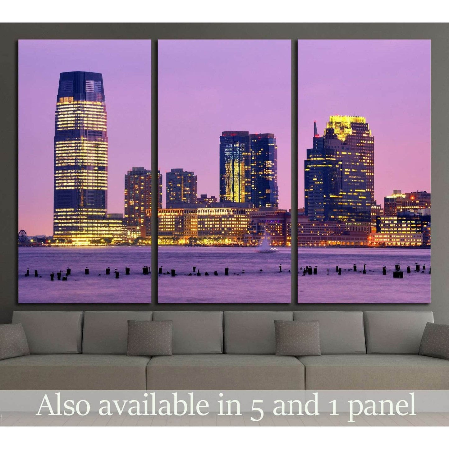 Skyscrapers at Exchange Place in Jersey City, New Jersey №1668 Ready to Hang Canvas PrintCanvas art arrives ready to hang, with hanging accessories included and no additional framing required. Every canvas print is hand-crafted, made on-demand at our work