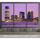 Skyscrapers at Exchange Place in Jersey City, New Jersey №1668 Ready to Hang Canvas Print