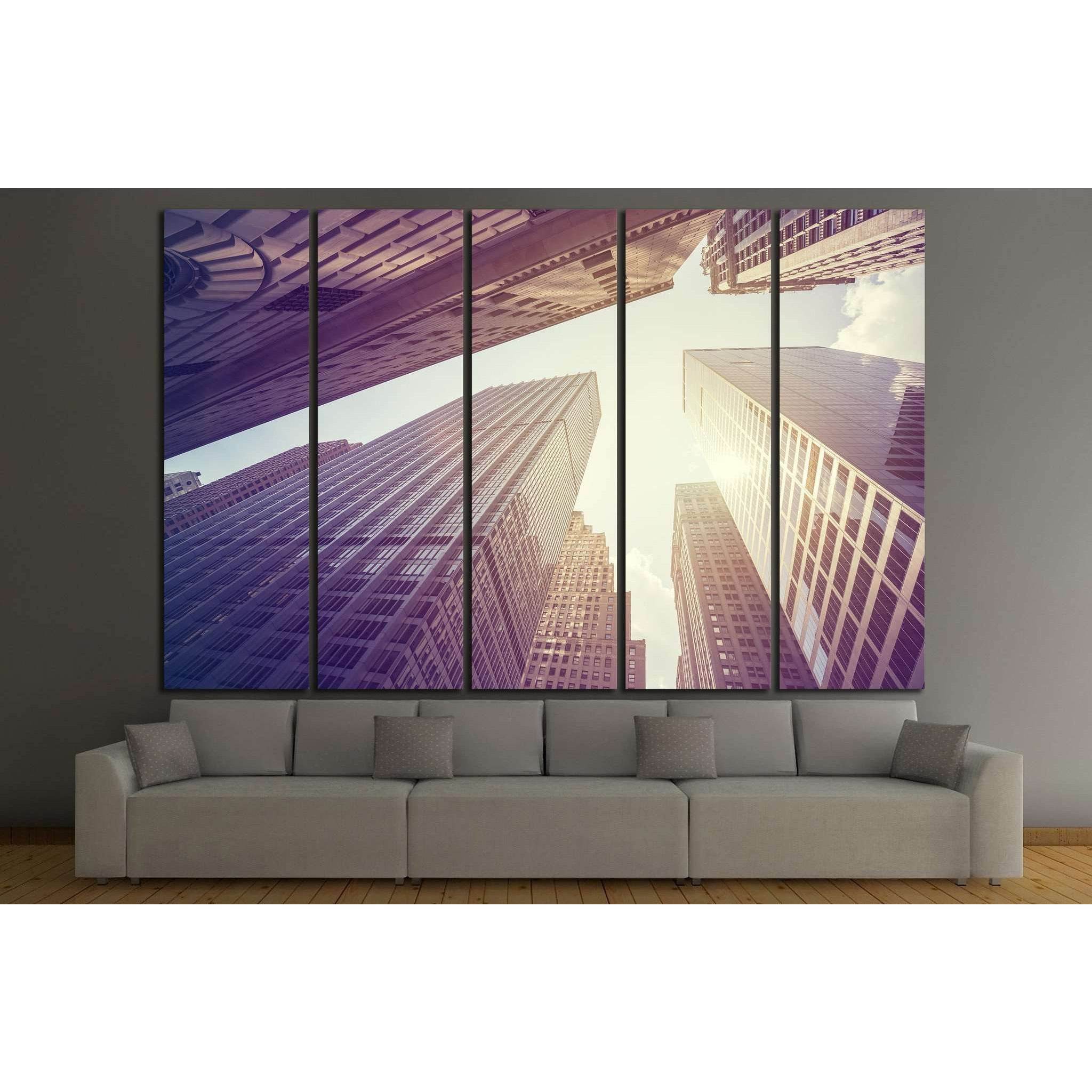 skyscrapers in Manhattan №867 Ready to Hang Canvas Print
