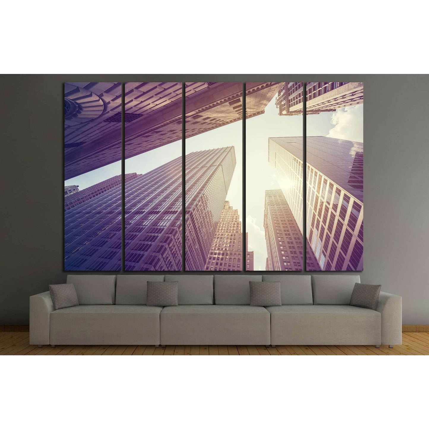 skyscrapers in Manhattan №867 Ready to Hang Canvas PrintCanvas art arrives ready to hang, with hanging accessories included and no additional framing required. Every canvas print is hand-crafted, made on-demand at our workshop and expertly stretched aroun