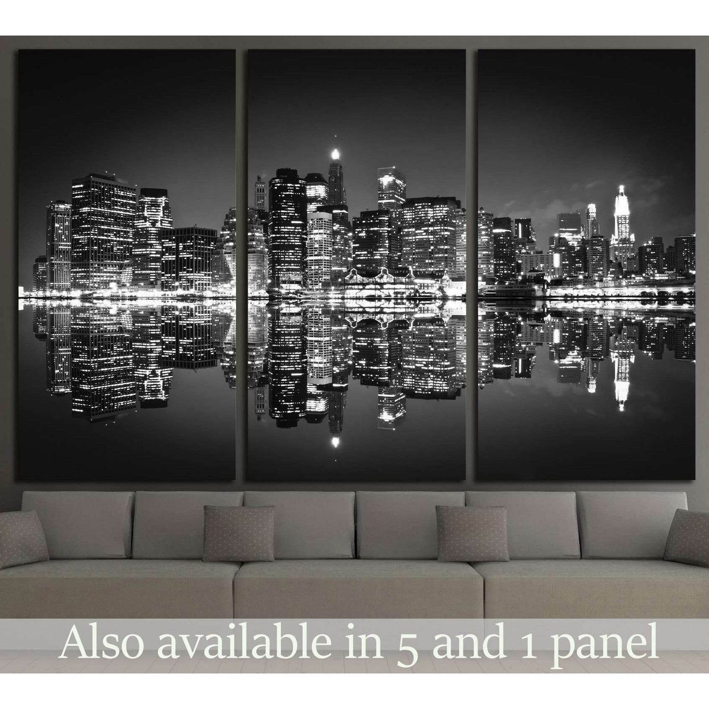 Skyscrapers of New York №741 Ready to Hang Canvas Print - Zellart Canvas Prints 0_NY_ART, ALL_Products, s-741