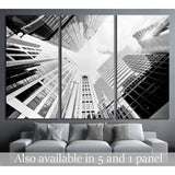 Skyscrapers shot with perspective №1545 Ready to Hang Canvas Print