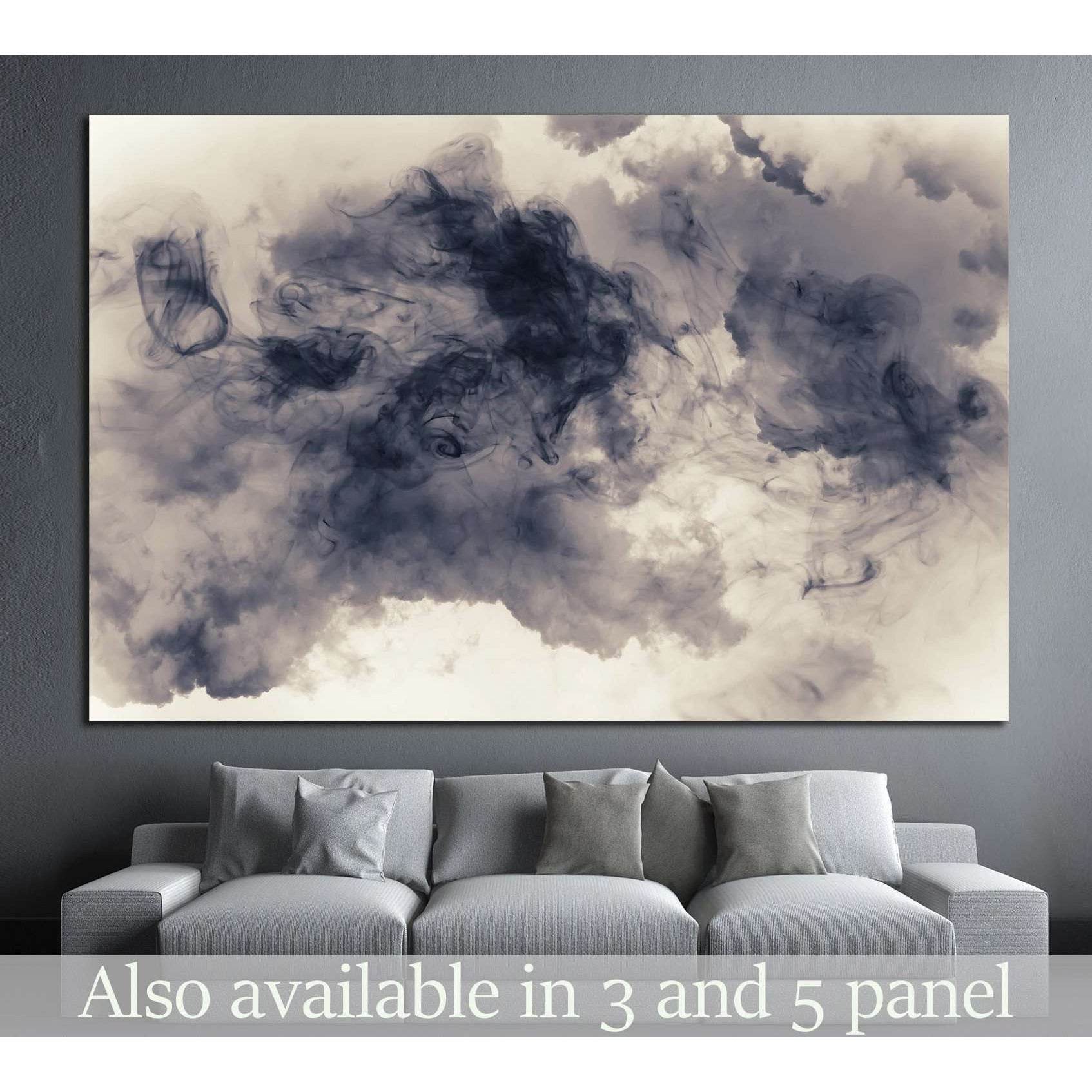 smoke and cloud №1049 Ready to Hang Canvas Print - Zellart Canvas Prints ALL_Products, s-1049