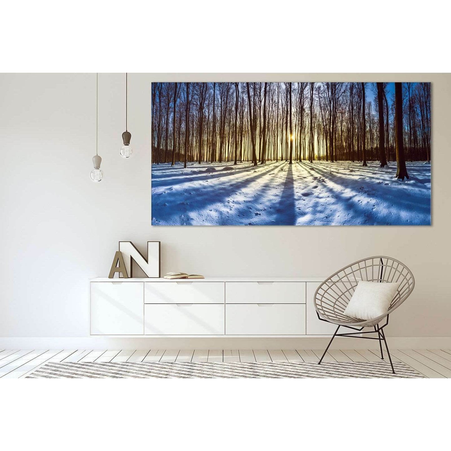 Snow and Trees №3011 Ready to Hang Canvas PrintCanvas art arrives ready to hang, with hanging accessories included and no additional framing required. Every canvas print is hand-crafted, made on-demand at our workshop and expertly stretched around 100% No