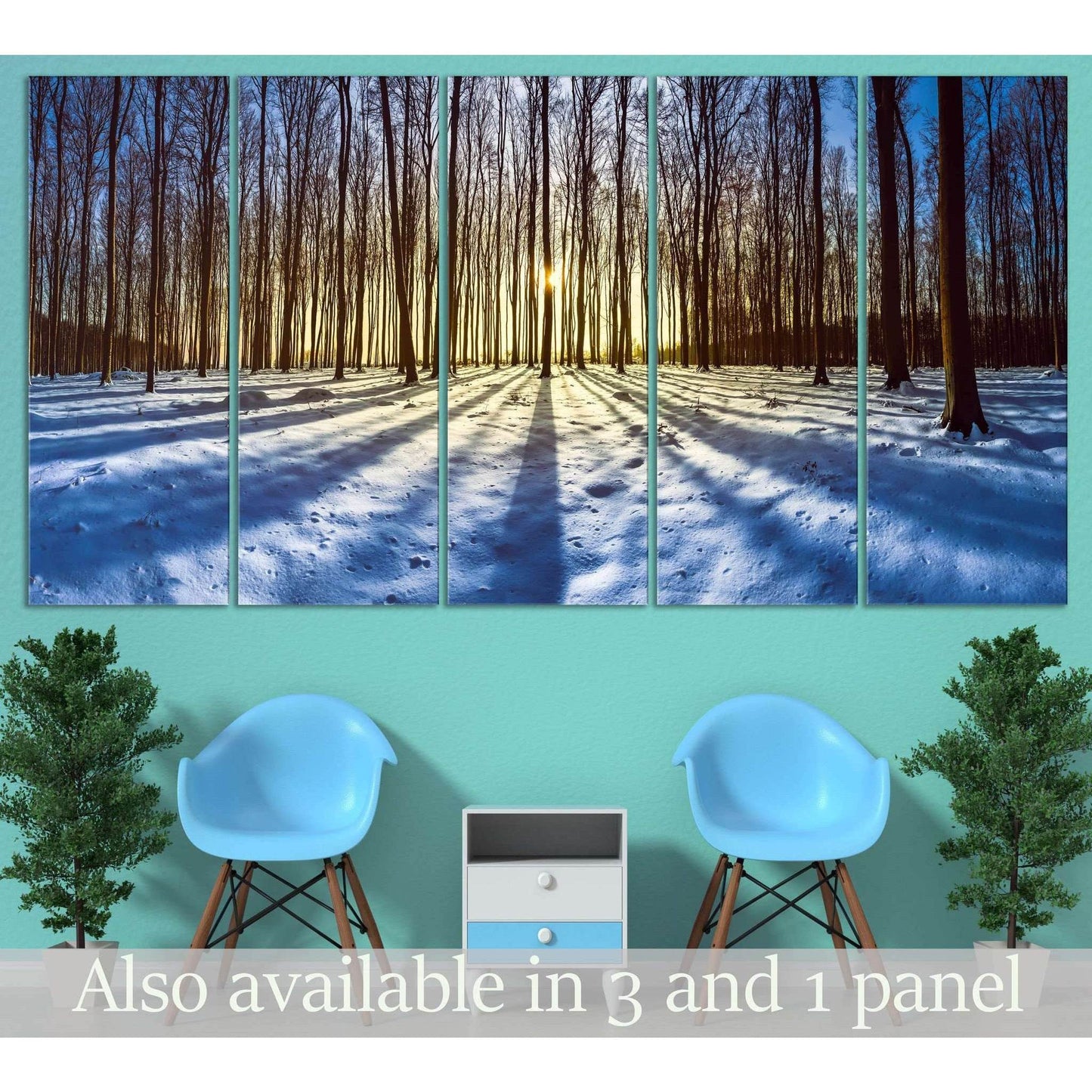 Snow and Trees №3011 Ready to Hang Canvas PrintCanvas art arrives ready to hang, with hanging accessories included and no additional framing required. Every canvas print is hand-crafted, made on-demand at our workshop and expertly stretched around 100% No